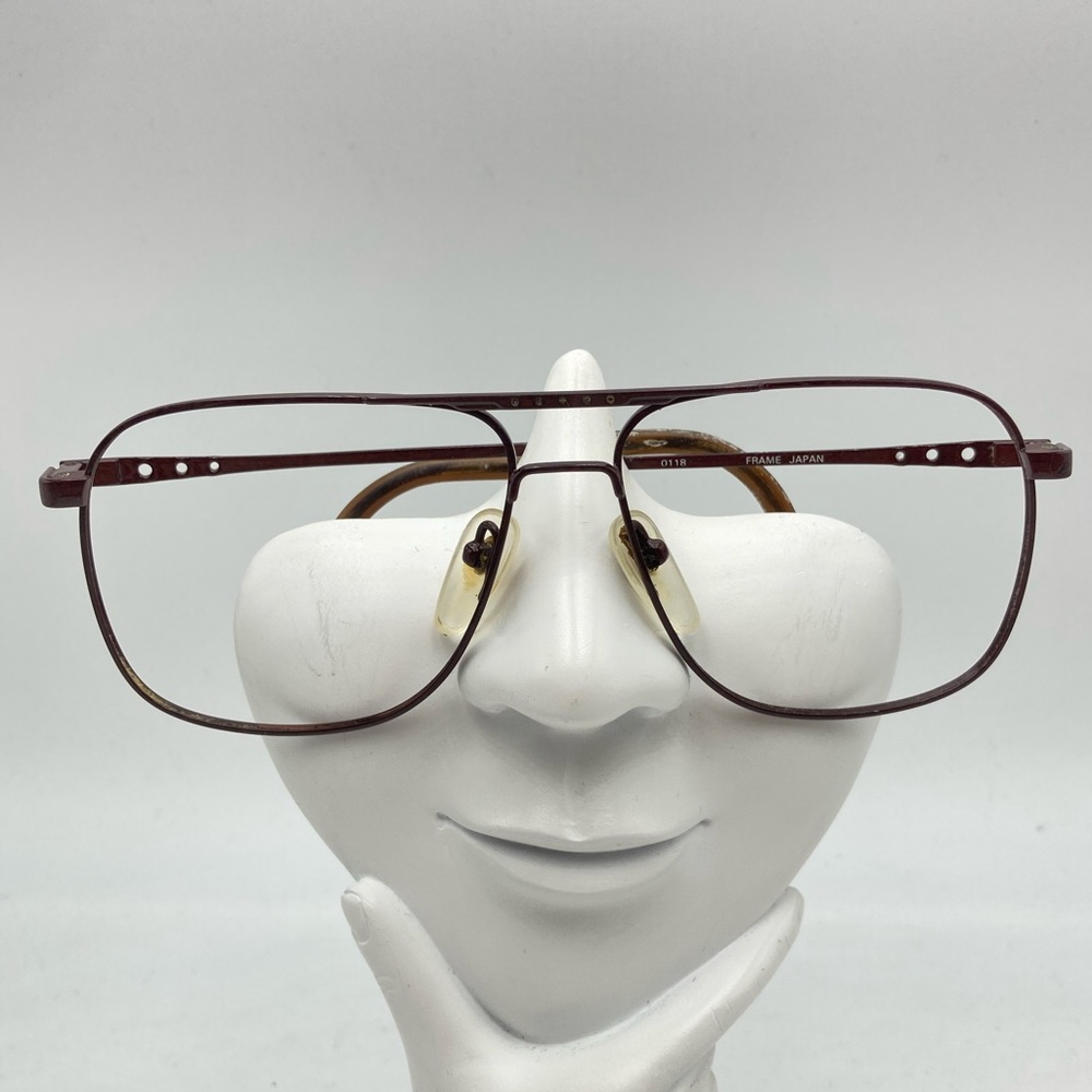 Vintage Nikon Burgundy Aviator Sunglasses Frames
